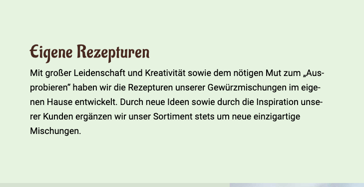 Bildquelle: "Eigene Rezepturen" Screenshot Heiko Lüdemann